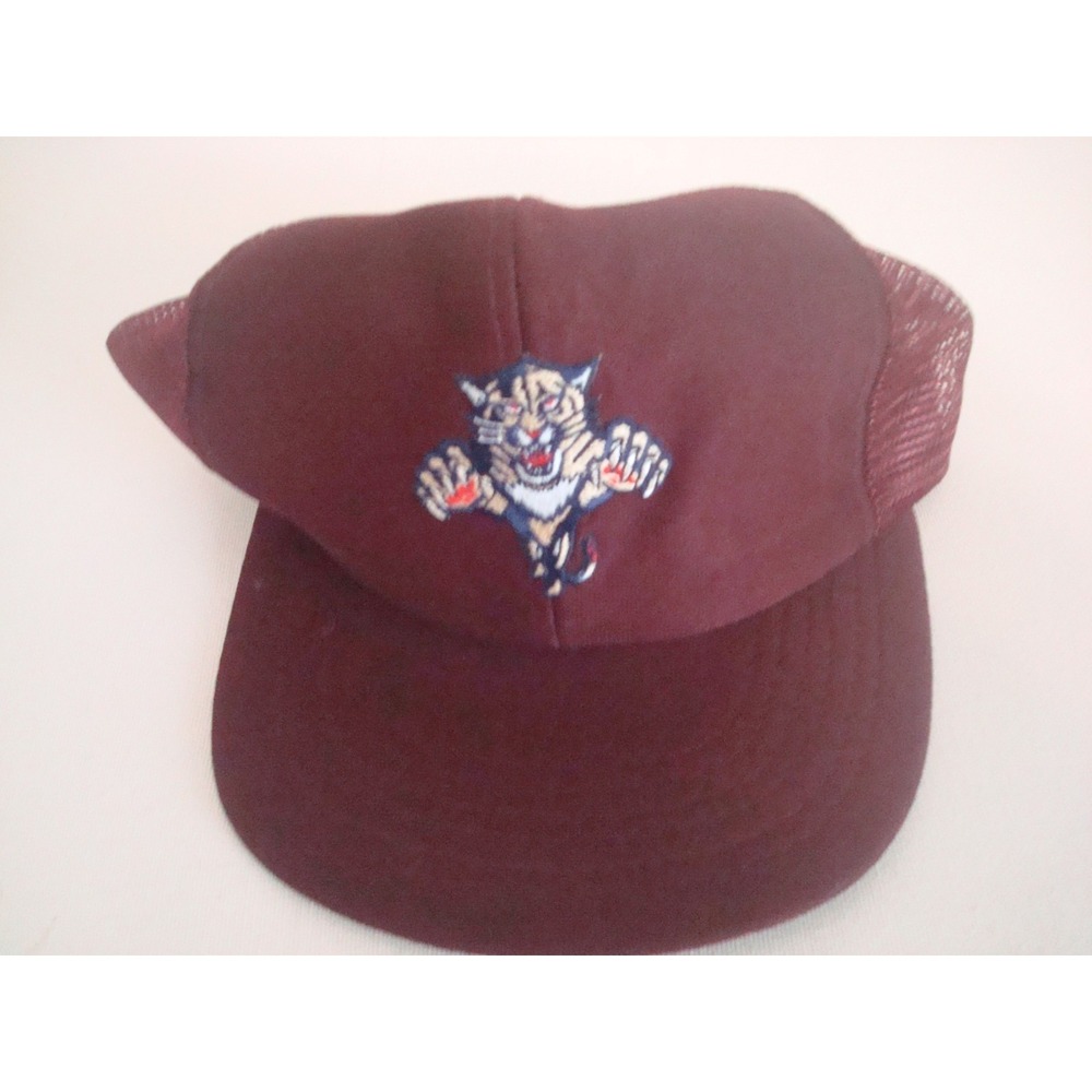 FLORIDA PANTHERS TRUCKER 2M/MED SNAPBACK DEADSTOCK  HAT‎ CAP VINTAGE T4